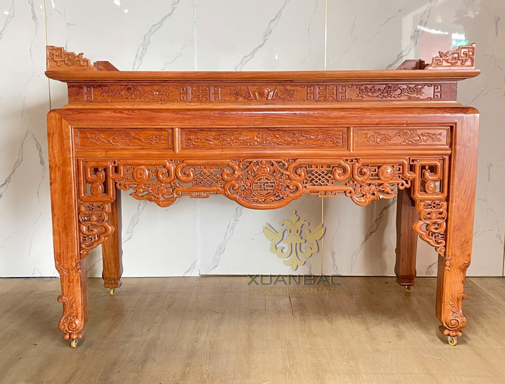 Bàn Thờ 1m97 Gỗ Hương Đá Dạ Ô Xa 